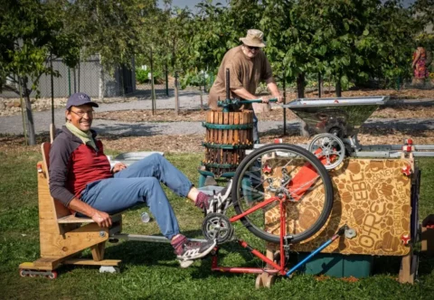 OFRE Apple Annihilator and Press at the Sakaw Garden Orchard