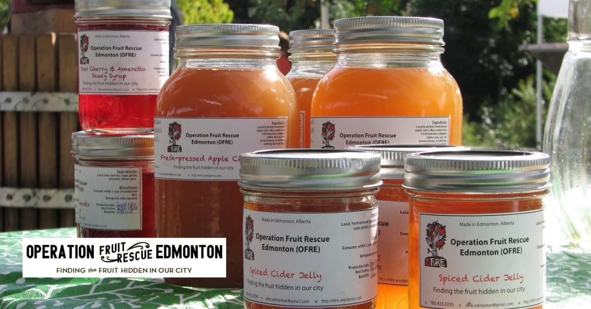 Operation Fruit Recue Edmonton Food Preservation