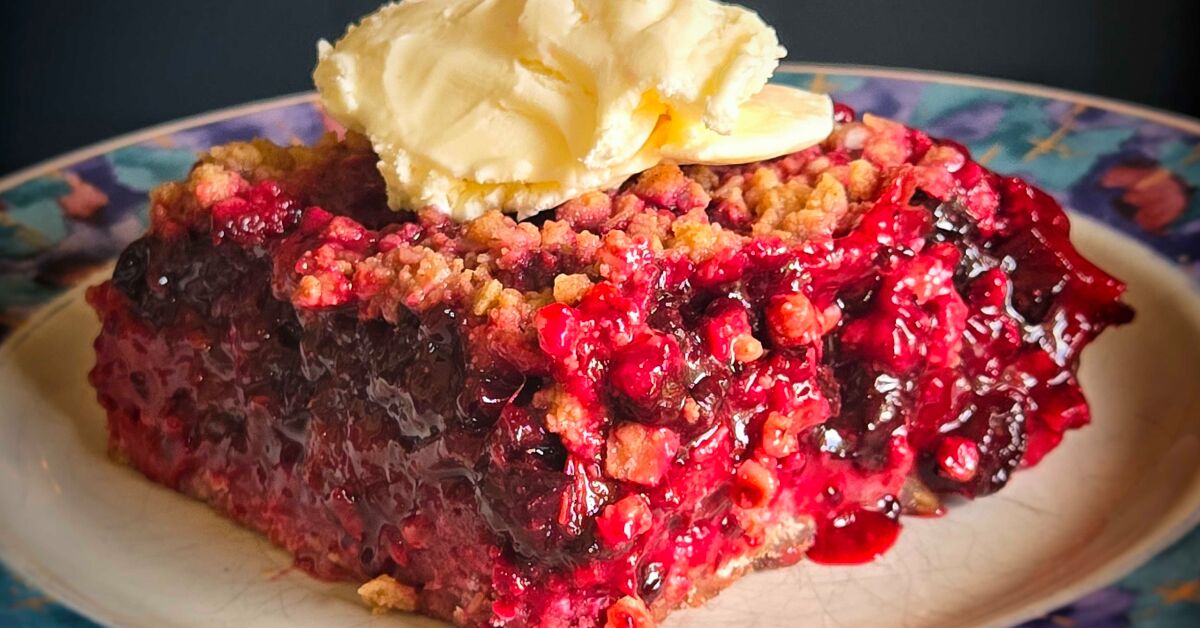 Rhubarb Haskap Crisp Recipe