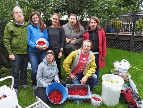 Volunteer for Operation Fruit Rescue Edmonton